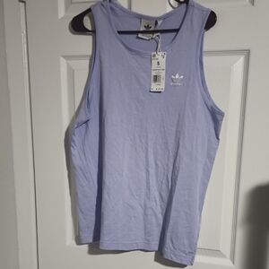 adidas Lavender Trefoil Muscle Tank